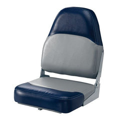 Dark Blue and White Boat Seat